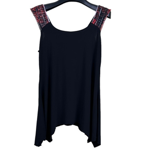 Clientele sleeveless colorful strap top size S-M‎